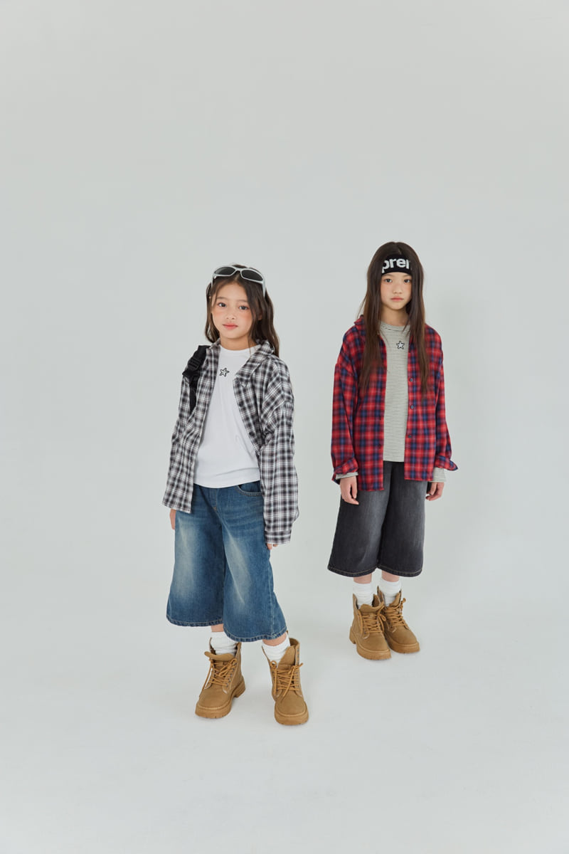 Sm2 - Korean Children Fashion - #prettylittlegirls - H02 Check Shirt - 7