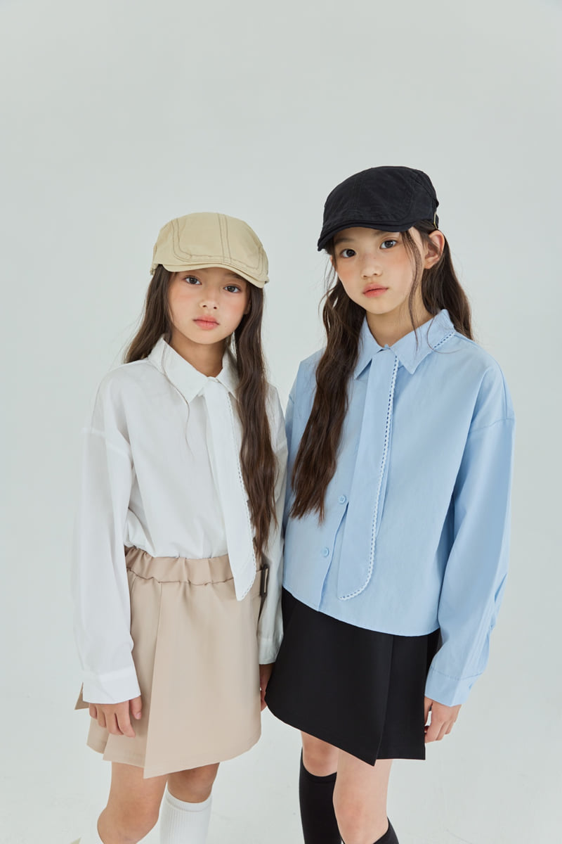 Sm2 - Korean Children Fashion - #prettylittlegirls - H01 Tie Shirt