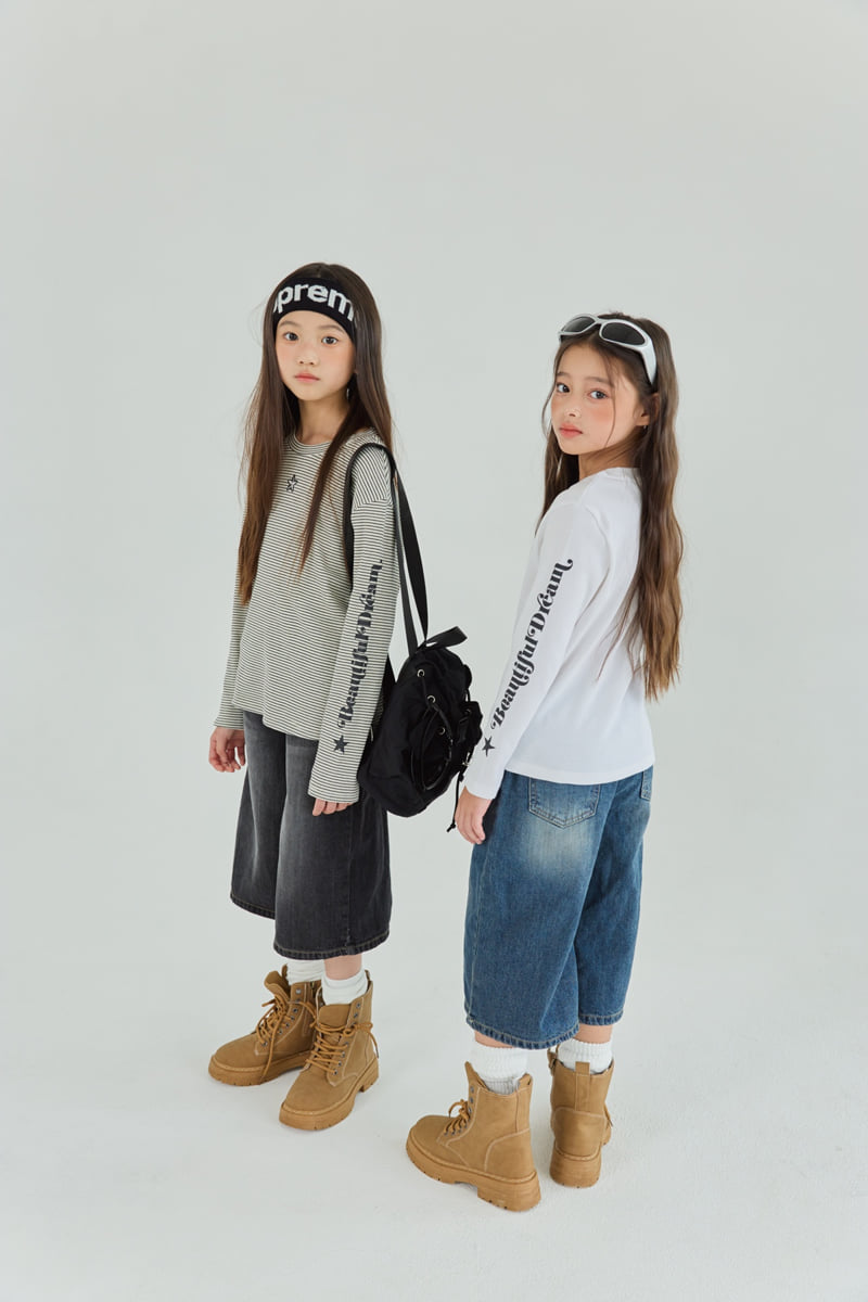 Sm2 - Korean Children Fashion - #todddlerfashion - P02 Bermuda Denim Pants - 9