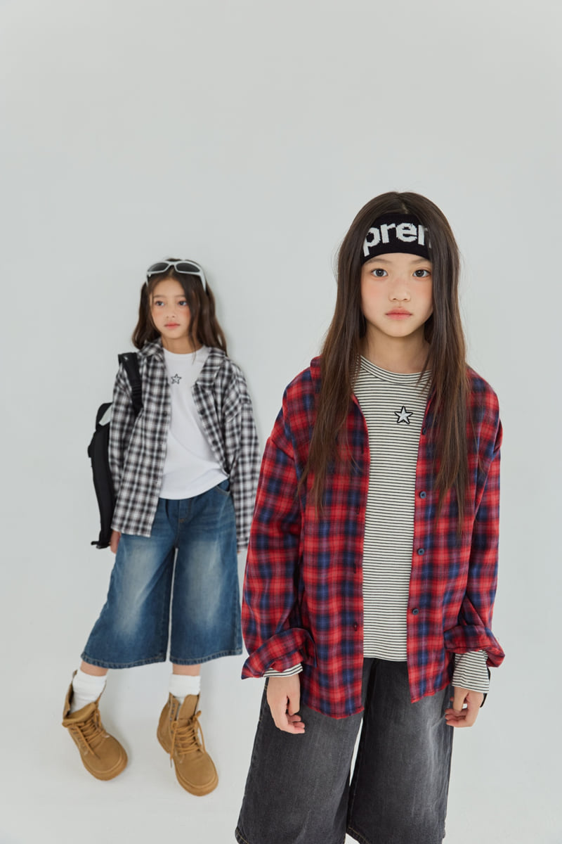 Sm2 - Korean Children Fashion - #todddlerfashion - H02 Check Shirt - 8