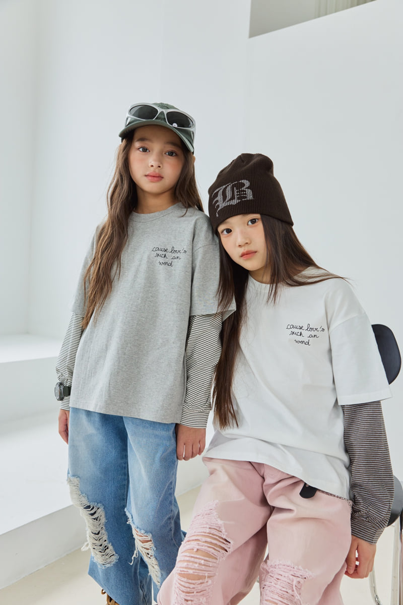 Sm2 - Korean Children Fashion - #todddlerfashion - T03 Layered Tee - 3
