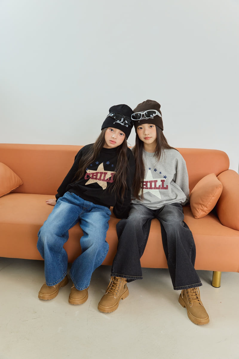 Sm2 - Korean Children Fashion - #toddlerclothing - T12 Vintage Star Sweatshirt - 6