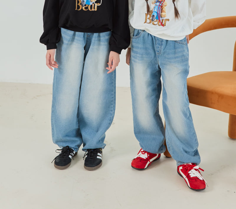 Sm2 - Korean Children Fashion - #toddlerclothing - P06 Balloon Denim Pants