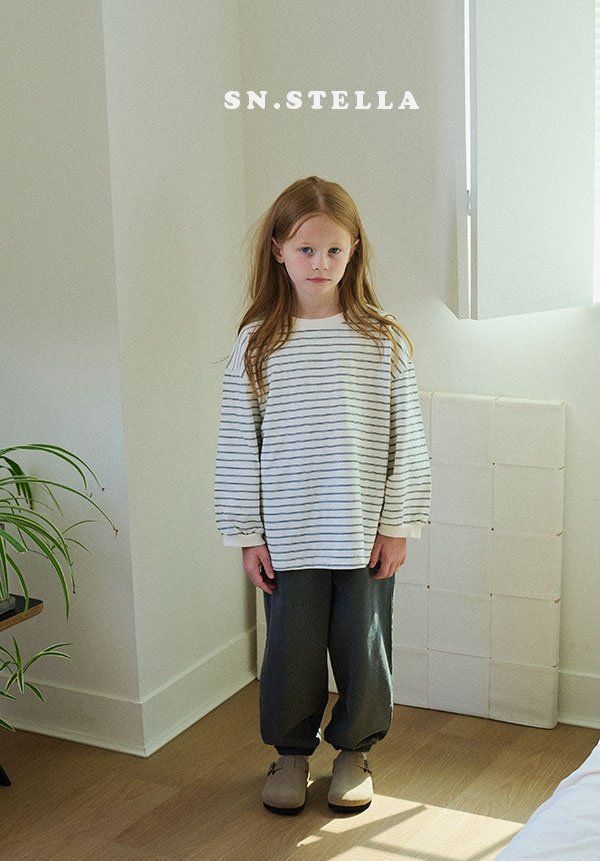 Sn.stella - Korean Children Fashion - #Kfashion4kids - Dual Stripe Tee - 7
