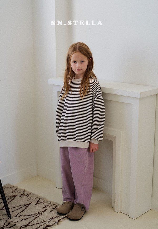 Sn.stella - Korean Children Fashion - #Kfashion4kids - Terry Stripe Sweatshirt - 11
