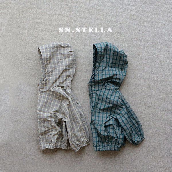 Sn.stella - Korean Children Fashion - #childofig - Check Hood Jumper - 3