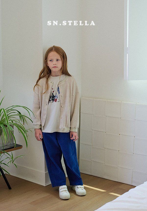 Sn.stella - Korean Children Fashion - #childofig - Blue Bulldog Tee - 9