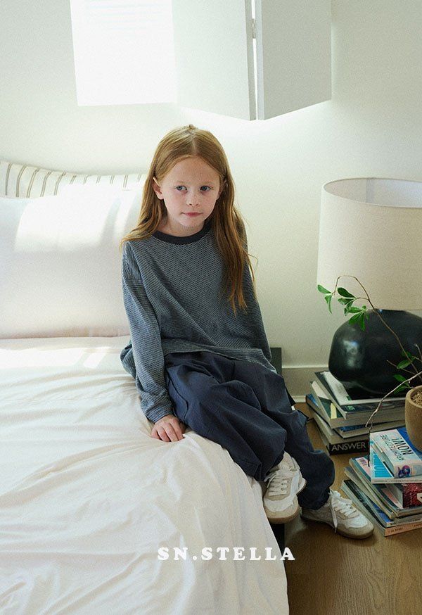 Sn.stella - Korean Children Fashion - #prettylittlegirls - Pine Stripe Tee - 4