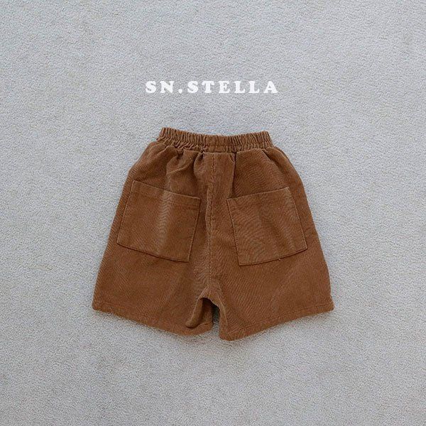Sn.stella - Korean Children Fashion - #childrensboutique - Corduroy Shorts Flower - 6