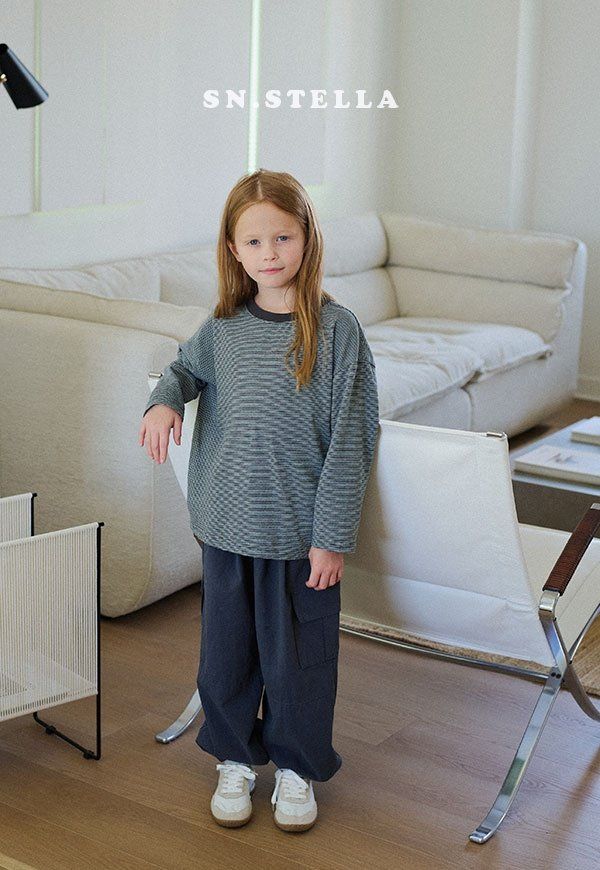 Sn.stella - Korean Children Fashion - #childrensboutique - Pine Stripe Tee - 6