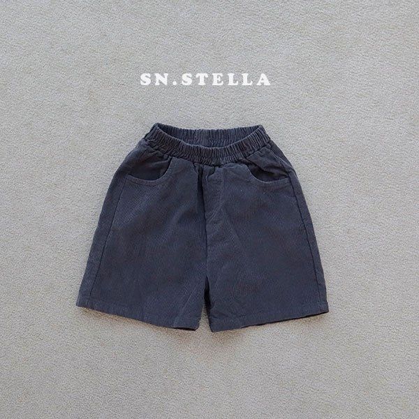 Sn.stella - Korean Children Fashion - #designkidswear - Corduroy Shorts Flower - 7