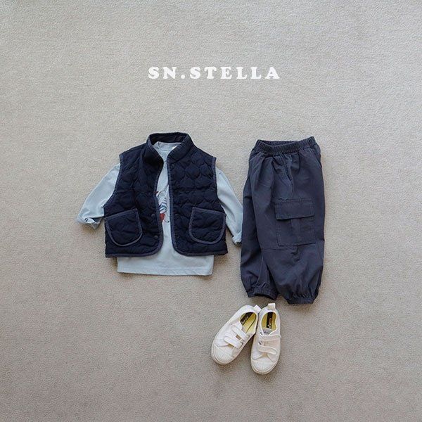 Sn.stella - Korean Children Fashion - #designkidswear - Blue Bulldog Tee - 12