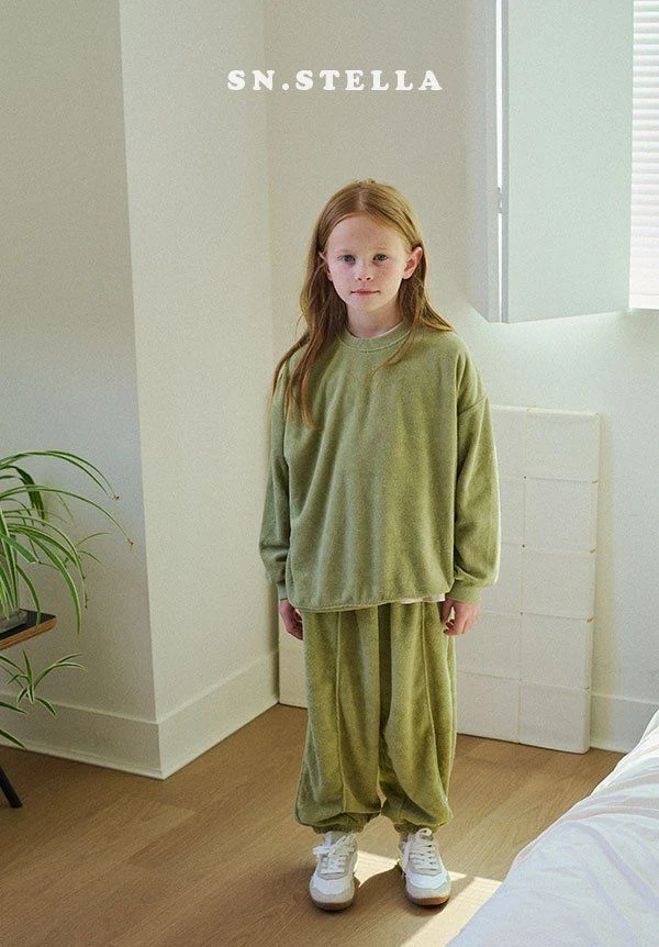 Sn.stella - Korean Children Fashion - #designkidswear - Leaf Jogger Pants - 10