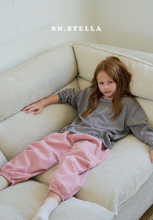 Sn.stella - Korean Children Fashion - #discoveringself - Pine Stripe Tee - 8