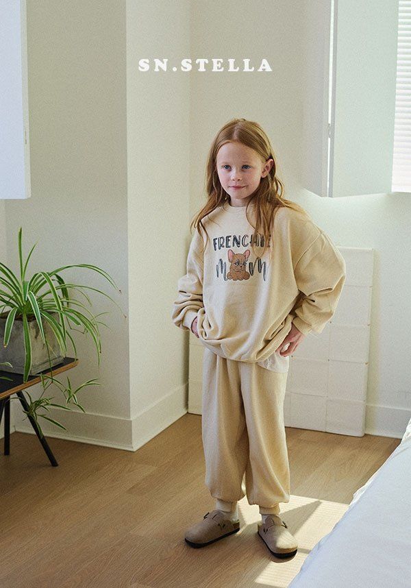 Sn.stella - Korean Children Fashion - #discoveringself - Le Bulldog Sweatshirt