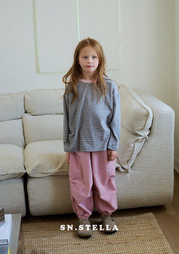 Sn.stella - Korean Children Fashion - #fashionkids - Pine Stripe Tee - 9