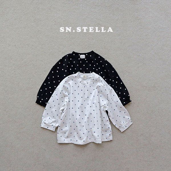 Sn.stella - Korean Children Fashion - #fashionkids - Mono Dot Tee - 3