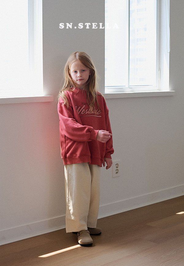 Sn.stella - Korean Children Fashion - #kidsshorts - West Sweatshirt - 9