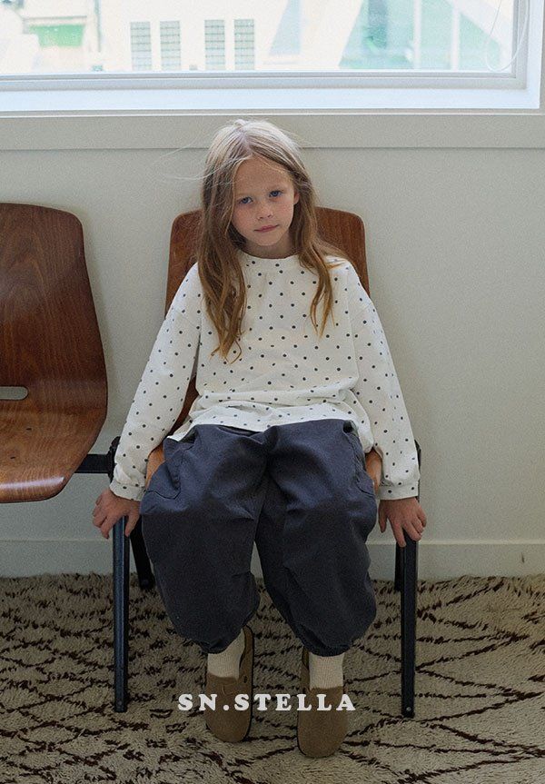 Sn.stella - Korean Children Fashion - #fashionkids - Mono Dot Tee - 4