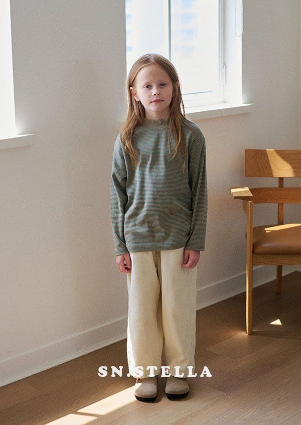 Sn.stella - Korean Children Fashion - #kidsstore - Cozy Stripe Tee - 6