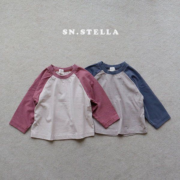 Sn.stella - Korean Children Fashion - #kidsstore - Pig Raglan Tee - 3