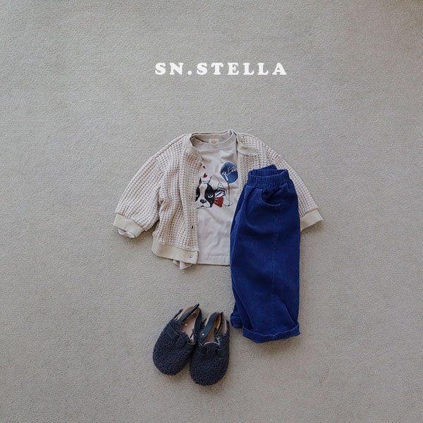 Sn.stella - Korean Children Fashion - #kidsstore - Cozy Waffle Cardigan - 12