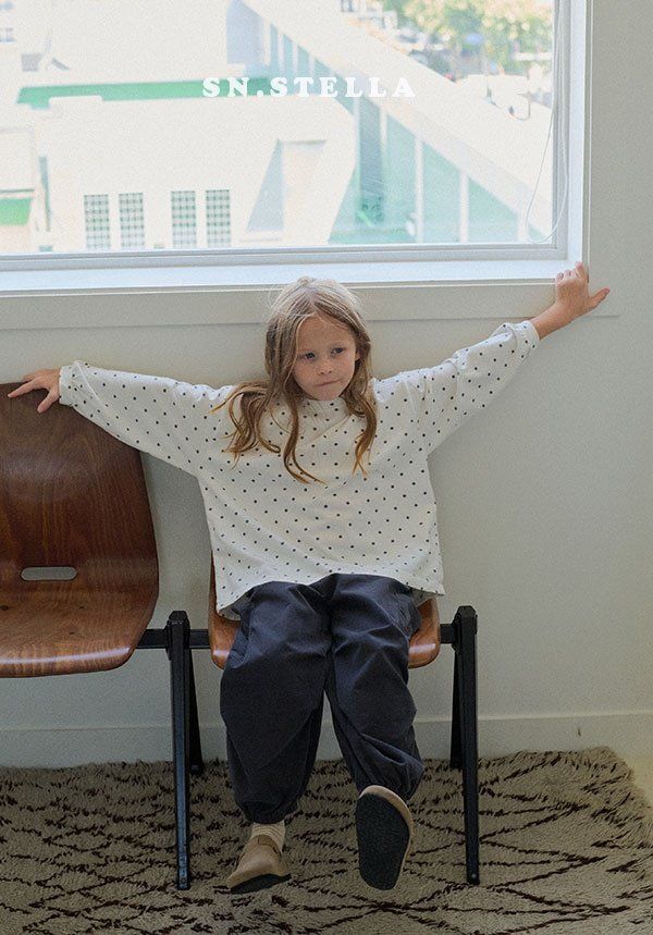Sn.stella - Korean Children Fashion - #kidsstore - Mono Dot Tee - 5