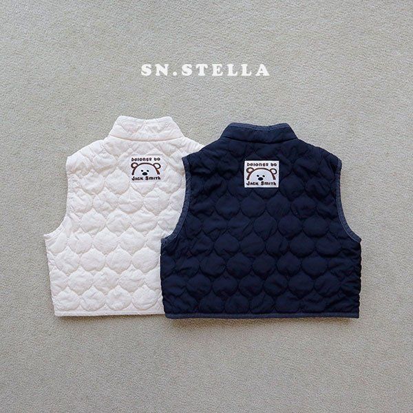 Sn.stella - Korean Children Fashion - #kidsstore - Bear Vest - 3