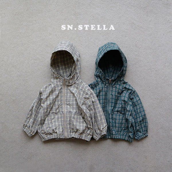 Sn.stella - Korean Children Fashion - #kidzfashiontrend - Check Hood Jumper - 10