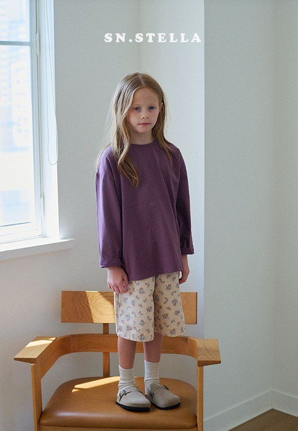 Sn.stella - Korean Children Fashion - #kidzfashiontrend - Solid Tee - 5