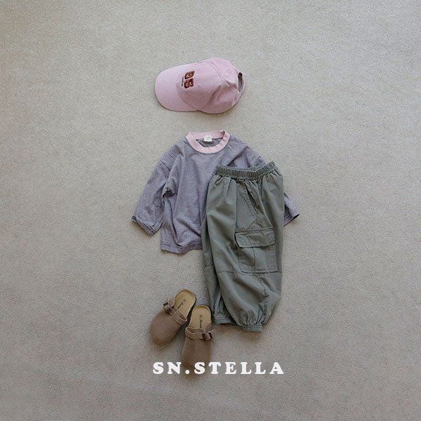 Sn.stella - Korean Children Fashion - #kidzfashiontrend - Pine Stripe Tee - 12