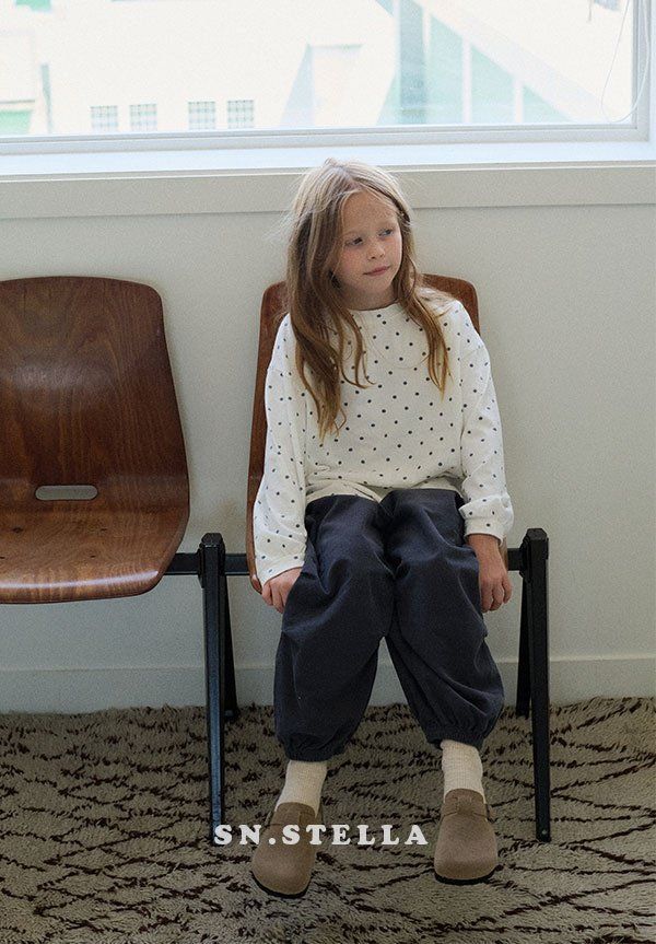 Sn.stella - Korean Children Fashion - #kidzfashiontrend - Mono Dot Tee - 6