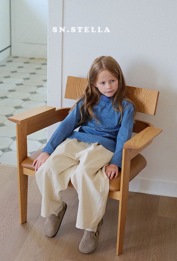 Sn.stella - Korean Children Fashion - #littlefashionista - Cozy Stripe Tee - 9