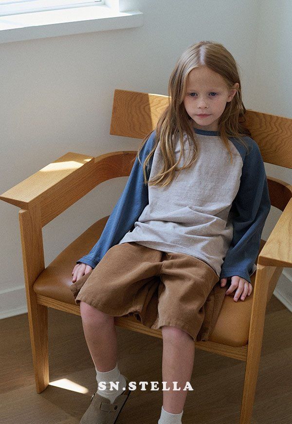 Sn.stella - Korean Children Fashion - #littlefashionista - Pig Raglan Tee - 6