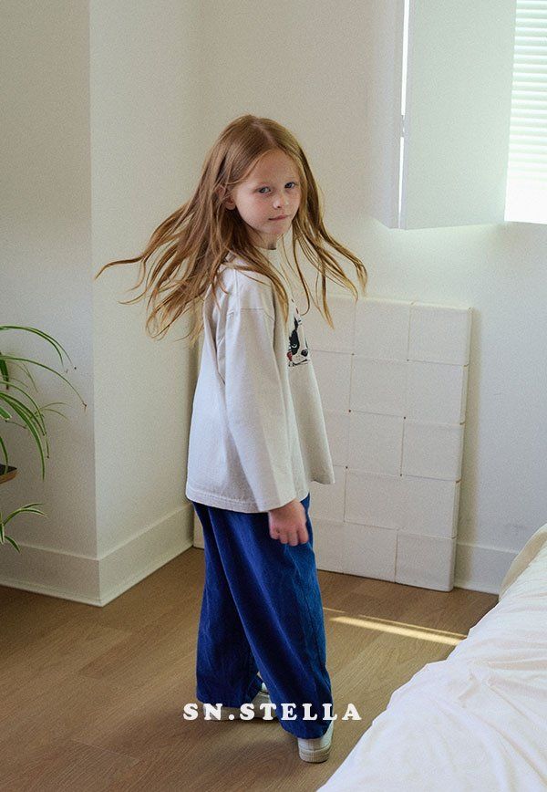 Sn.stella - Korean Children Fashion - #magicofchildhood - Blue Bulldog Tee - 6