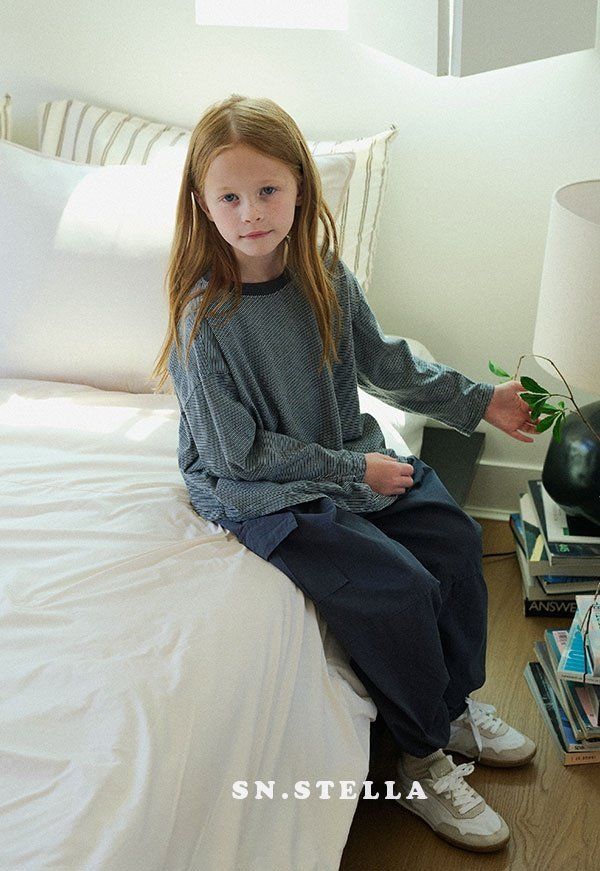 Sn.stella - Korean Children Fashion - #magicofchildhood - Pine Stripe Tee