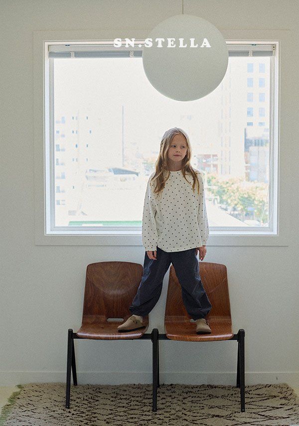 Sn.stella - Korean Children Fashion - #magicofchildhood - Mono Dot Tee - 9
