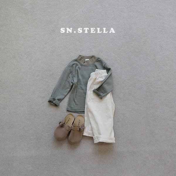 Sn.stella - Korean Children Fashion - #minifashionista - Cozy Stripe Tee - 11