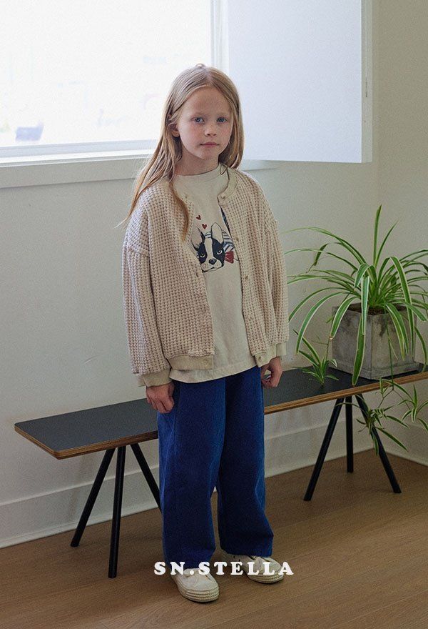 Sn.stella - Korean Children Fashion - #minifashionista - Blue Bulldog Tee - 7