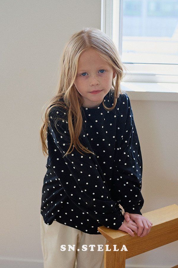 Sn.stella - Korean Children Fashion - #minifashionista - Mono Dot Tee - 10