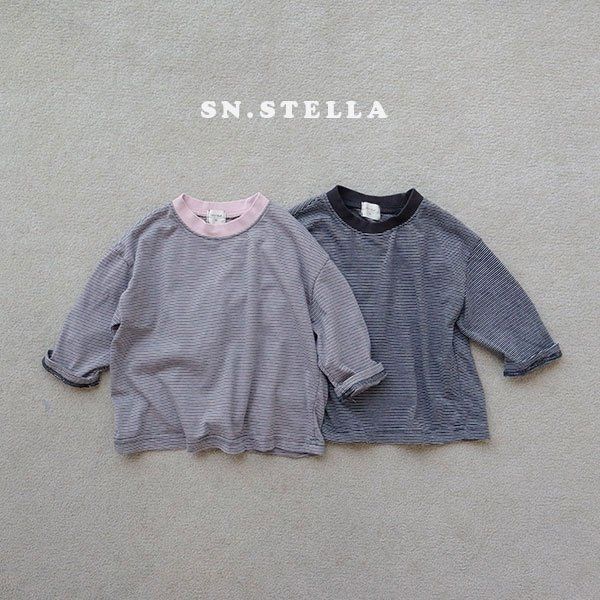 Sn.stella - Korean Children Fashion - #prettylittlegirls - Pine Stripe Tee - 3