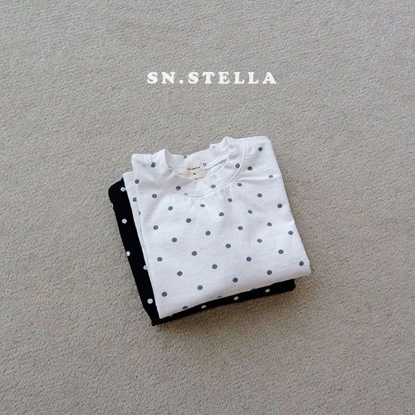 Sn.stella - Korean Children Fashion - #prettylittlegirls - Mono Dot Tee - 11
