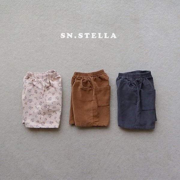 Sn.stella - Korean Children Fashion - #todddlerfashion - Corduroy Shorts - 3