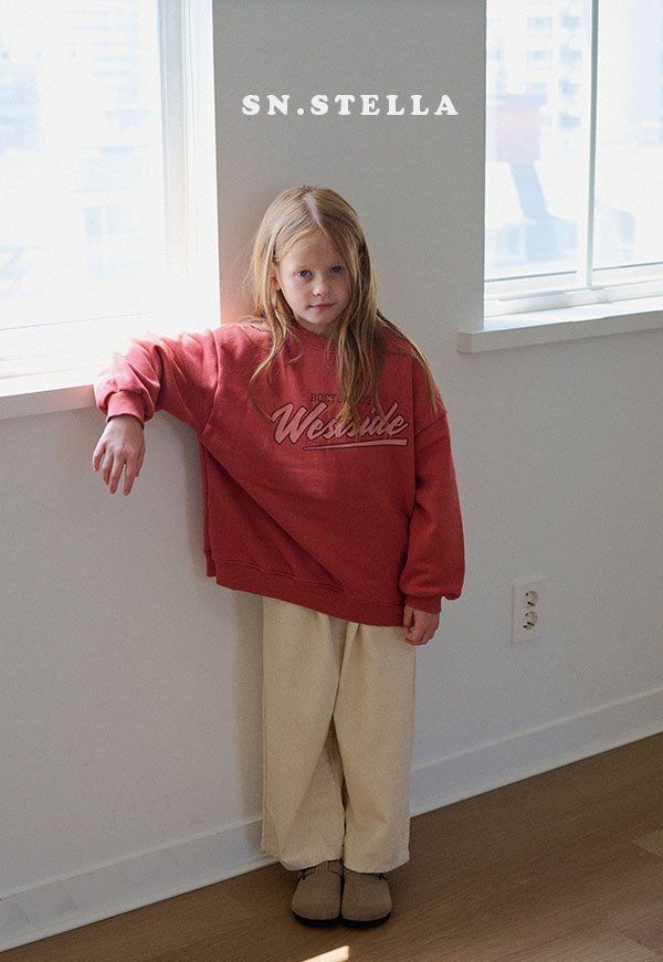 Sn.stella - Korean Children Fashion - #todddlerfashion - West Sweatshirt