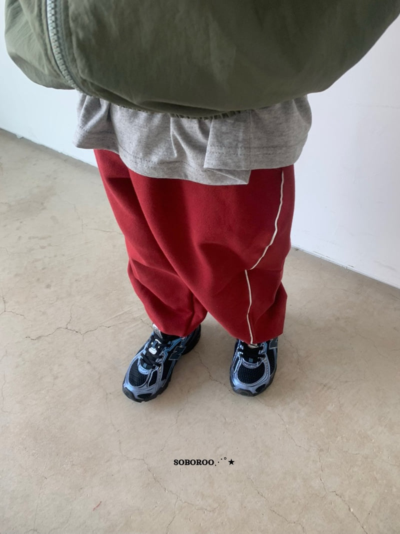 Soboroo - Korean Children Fashion - #childrensboutique - Piping Mood Pants (Junior–Adult) - 3