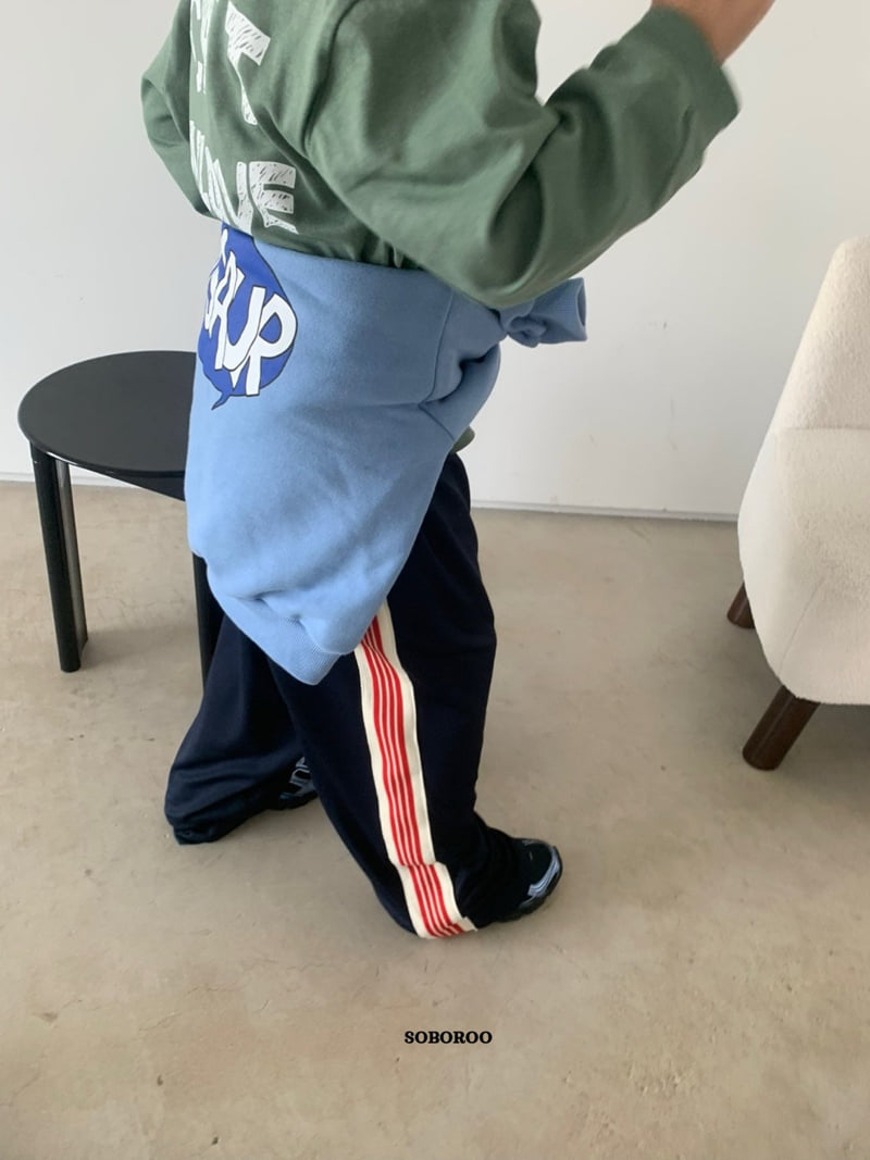 Soboroo - Korean Children Fashion - #fashionkids - Line-Up Track Pants - 11