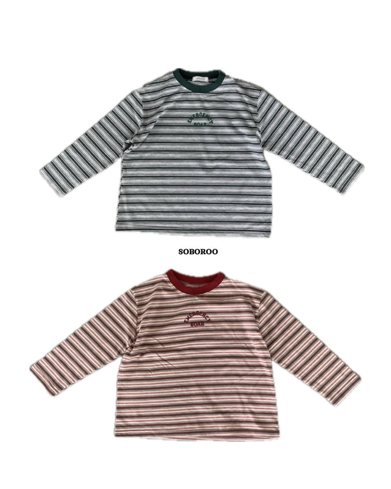 Soboroo - Korean Children Fashion - #prettylittlegirls - Duo Stripe Tee (Junior–Adult) - 12