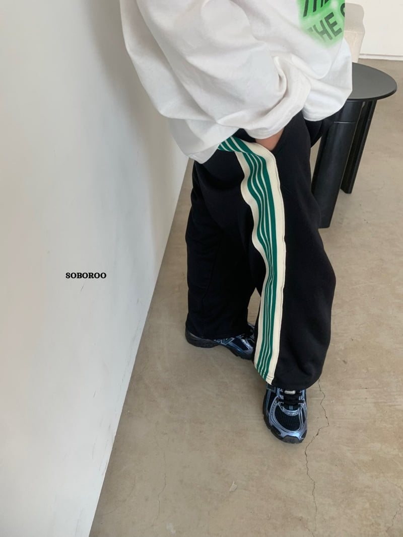 Soboroo - Korean Children Fashion - #stylishchildhood - Line-Up Track Pants - 6