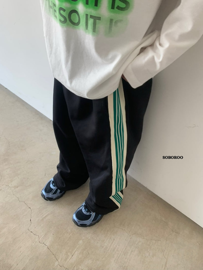 Soboroo - Korean Children Fashion - #prettylittlegirls - Line-Up Track Pants - 4