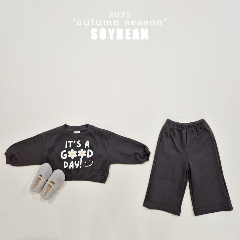 Soybean - Korean Children Fashion - #Kfashion4kids - It's Good Crop Top Bottom Set - 11